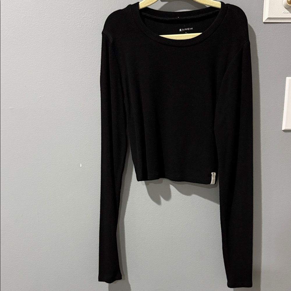 rave Black Long Sleeve Kids Tee